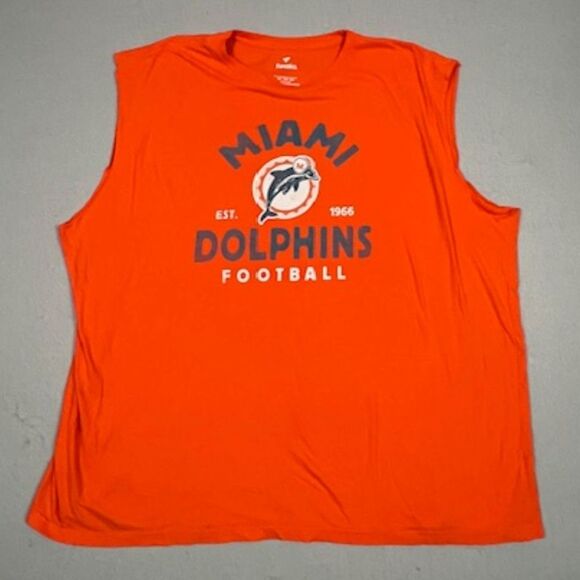 NFL Miami Dolphins Men's Tank Cut Off 4XT - Picture 1 of 4